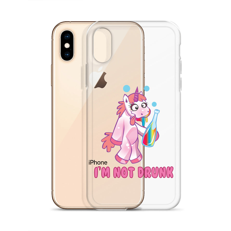 Drunken Unicorn I'm Not Drunk iPhone Case