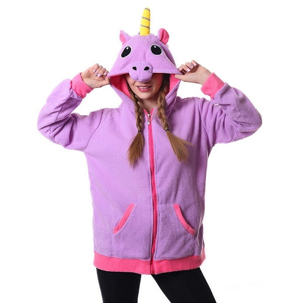 Women's Unicorn Fleece Hoodie