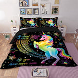 Rainbow Unicorn Bed Set