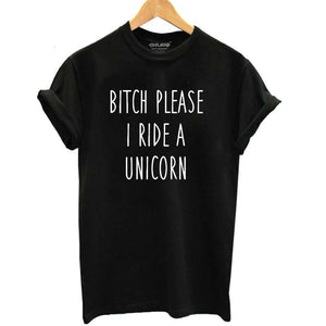 I ride Unicorns (thats what she said) t-shirt