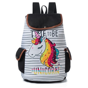 Printed Unicorn Backpack